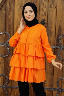 Clothes - Orange Hijab Tunic 100341631 - Turkey