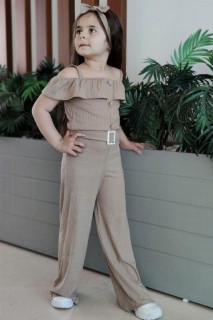 Girl Clothing - Bas beige aux lignes élégantes pour fille 100328642 - Turkey