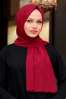 Woman Hijab & Scarf - شال حجاب أحمر كلاريت 100339368 - Turkey