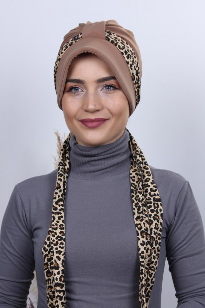 Woman Bonnet & Turban - وشاح قبعة بونيه تان - Turkey
