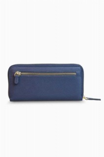 Navy Blue Leather Women's Wallet 100345743