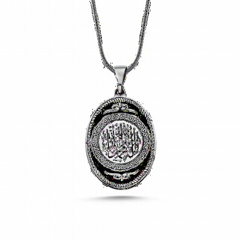 Men - Word-i Tawhid Silver Necklace 100348260 - Turkey