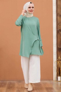 Cloth set - Minzfarbener Hijab-Doppelanzug 100337748 - Turkey