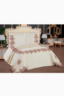 Dowry Sezin 6 Piece Blanket Set Cream 100344814