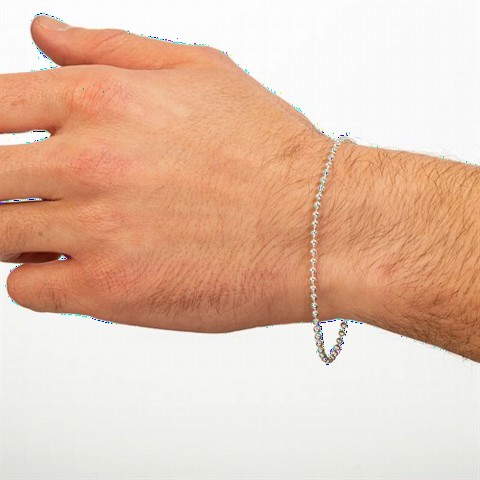 Bracelet - Nail Clipper Chain Silver Bracelet 100346577 - Turkey