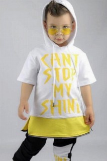 Boy My Shine Printed Hooded Yellow Tracksuit 100327871