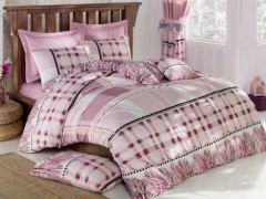 Style Deluxe Double Duvet Cover Set Pink 100259716