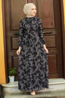 Clothes - Black Hijab Dress 100337346 - Turkey