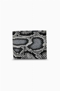Men - Diga Herren Geldbörse aus klassischem Leder mit Python-Print 100345923 - Turkey