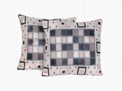 Cushion Cover - Patch 2 Stück Samt Kissenbezug Braun 100329929 - Turkey