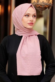Other Shawls - Châle Hijab Rose Saumon 100339360 - Turkey