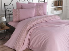 Bedding - طقم غطاء لحاف المهر من الدانتيل الفرنسي باللون الرمادي 100331896 - Turkey