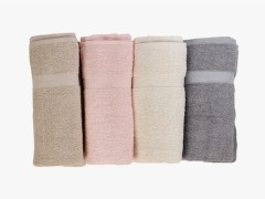 Bathroom - Smart Luxury Cotton Hand Face Towel 4 Pcs 100259822 - Turkey