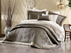 Bedding - Mitgiftland Stella 9-teiliges Bettbezug-Set Rauchgrau 100332031 - Turkey