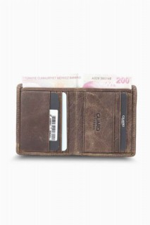 Antique Brown Minimal Sport Leather Men's Wallet 100346213