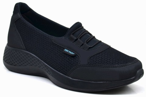 Sneakers & Sports -  أسود - حذاء نسائي ، قماش 100325253 - Turkey